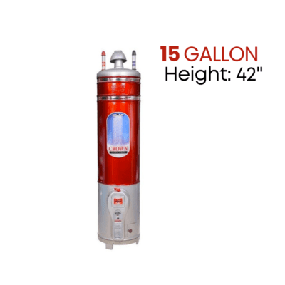 Crown Just Gas Tank Geyser 15 Gallon Height: 42"