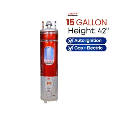 (Dual Gas+Elec) Crown Gas Tank Geyser