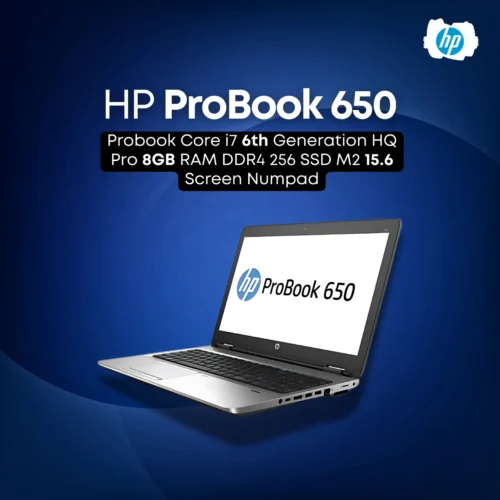 HP ProBook 650 G2 Core-i7-6th Gen 8 GB RAM 256 GB SSD 15.6″ Display
